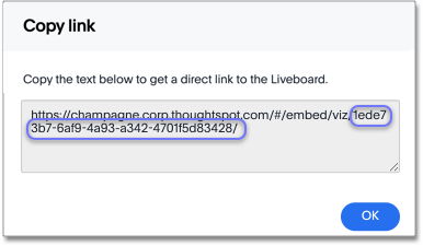 Copy Liveboard link